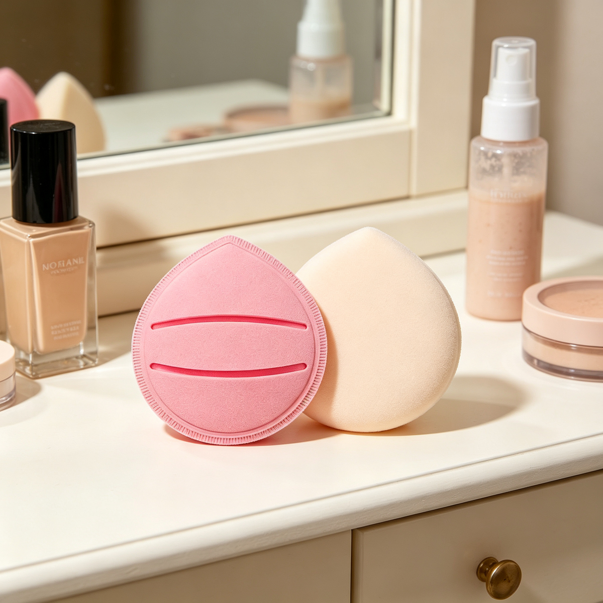 π Makeup Sponge | Soft Foam Texture | Flawless Blending | Beauty Lovers | Seamless Airbrushed Finish
