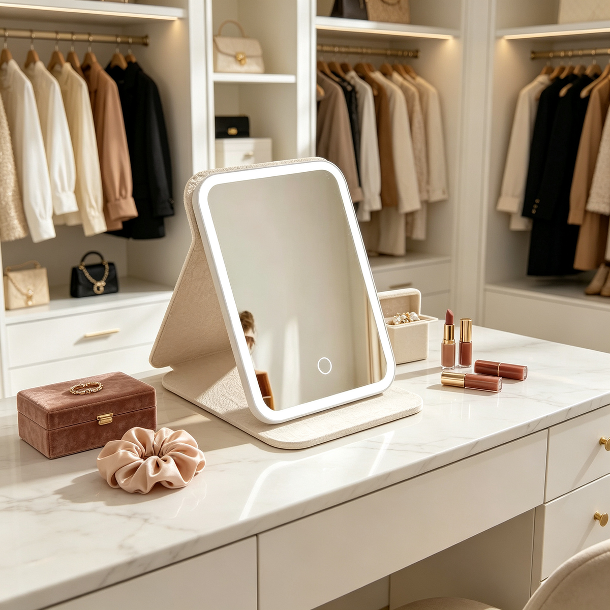 π€ Beauty Essential | LED Vanity Mirror | Everyday Makeup Companion | Soft Glow Design
