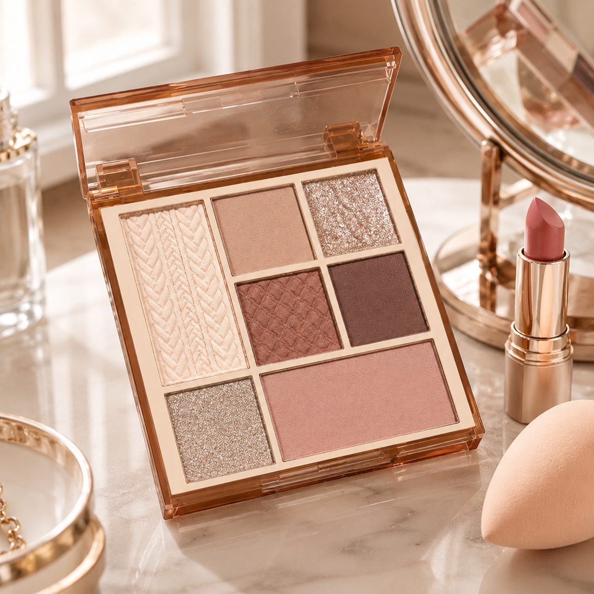 ✨ Beauty Essential | Nude Rose Velvet Shades | Timeless Eye Makeup Palette