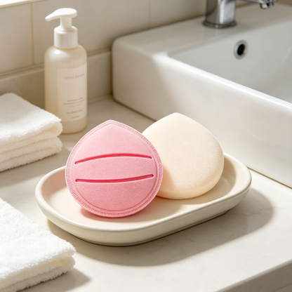 🎀 Makeup Sponge | Soft Foam Texture | Flawless Blending | Beauty Lovers | Seamless Airbrushed Finish