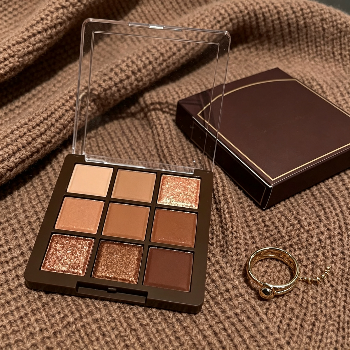 🌟 Eyeshadow Palette | Silky Pressed Powder | Daily Glam | Makeup Lovers | Warm Shimmer