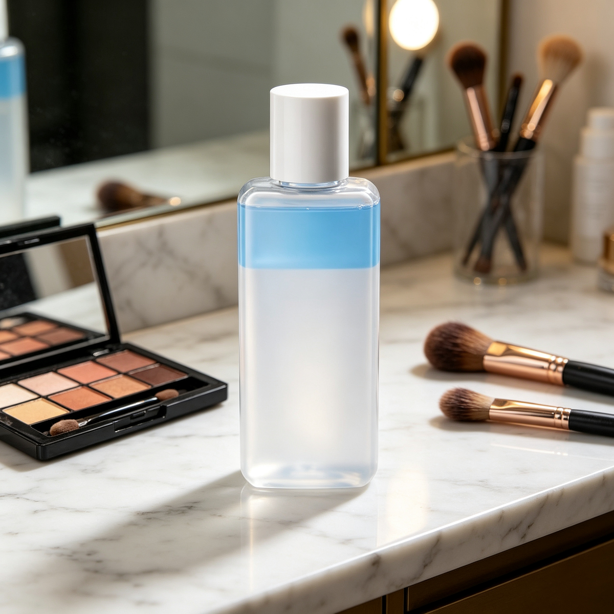 💙 Makeup Remover | Dual-Phase Liquid Formula | Daily Cleansing | Beauty Lovers | Fresh Clean Finish
