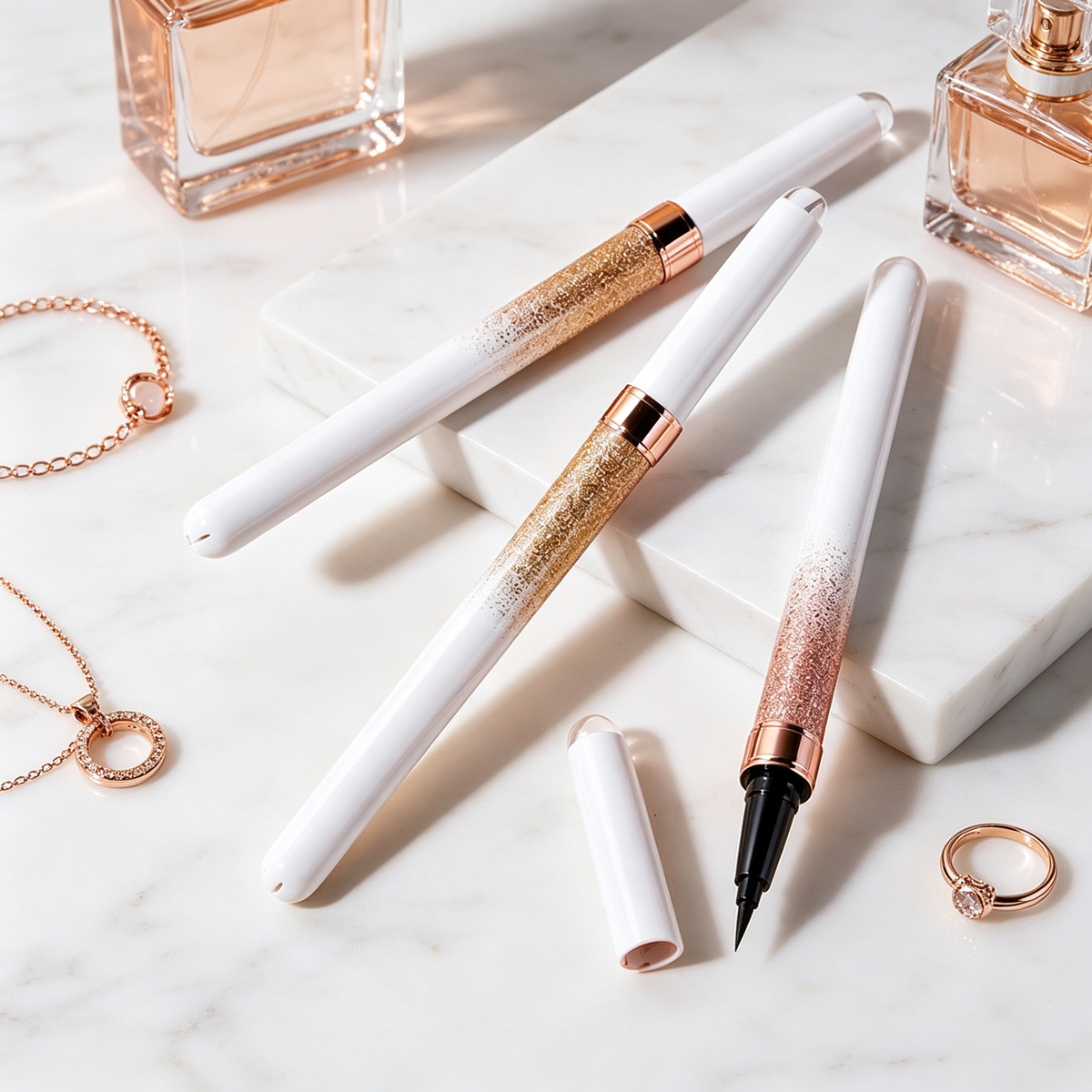 🖤 Precision Eyeliner | Fine-Tip Liquid Formula | Daily Beauty | Makeup Lovers | Golden Glam