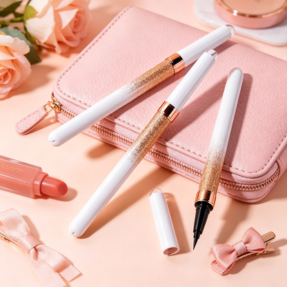 🖤 Precision Eyeliner | Fine-Tip Liquid Formula | Daily Beauty | Makeup Lovers | Golden Glam