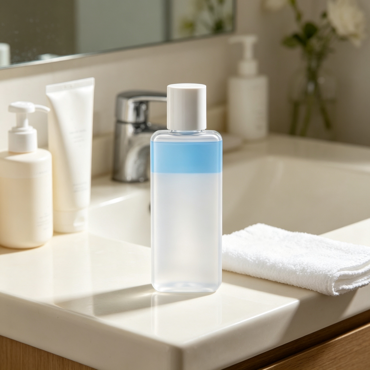 💙 Makeup Remover | Dual-Phase Liquid Formula | Daily Cleansing | Beauty Lovers | Fresh Clean Finish