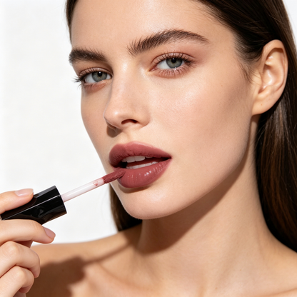 💋 Liquid Lipstick | Velvety Color Formula | Everyday Glam | Beauty Lovers | Rich Mauve Finish