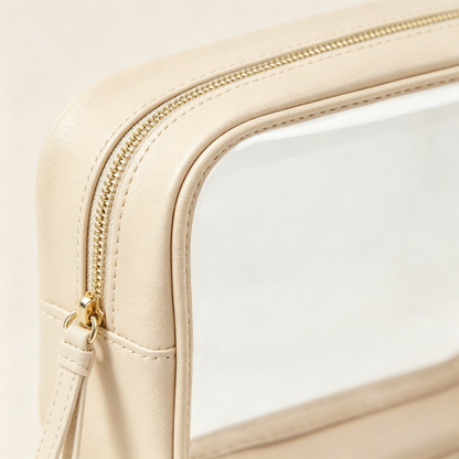 🤍 Beauty Organizer | Clear Cosmetic Bag | Chic Travel Essential